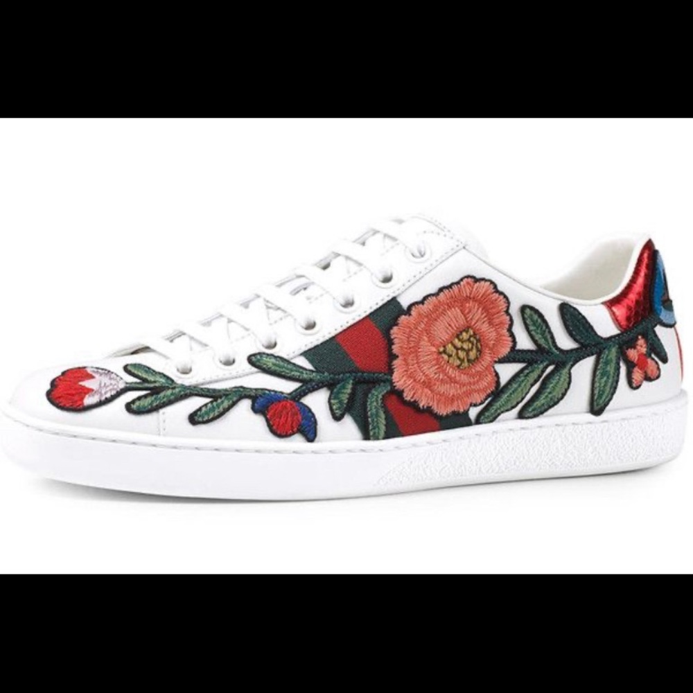 Gucci ace floral sneakers